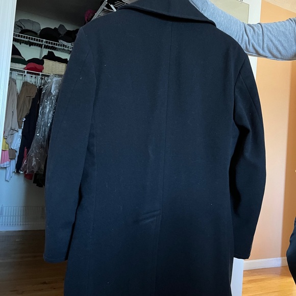 Black Pea Coat, authentic military issued coat used in the navy. - Picture 2 of 6